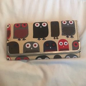 Owl Pattern wallet NWOT